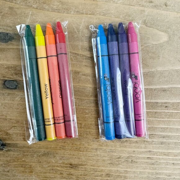 NIB Yoobi Crayons Bulk Students Classroom Teacher Colors 30 Sets 240 Crayons - Picture 6 of 6